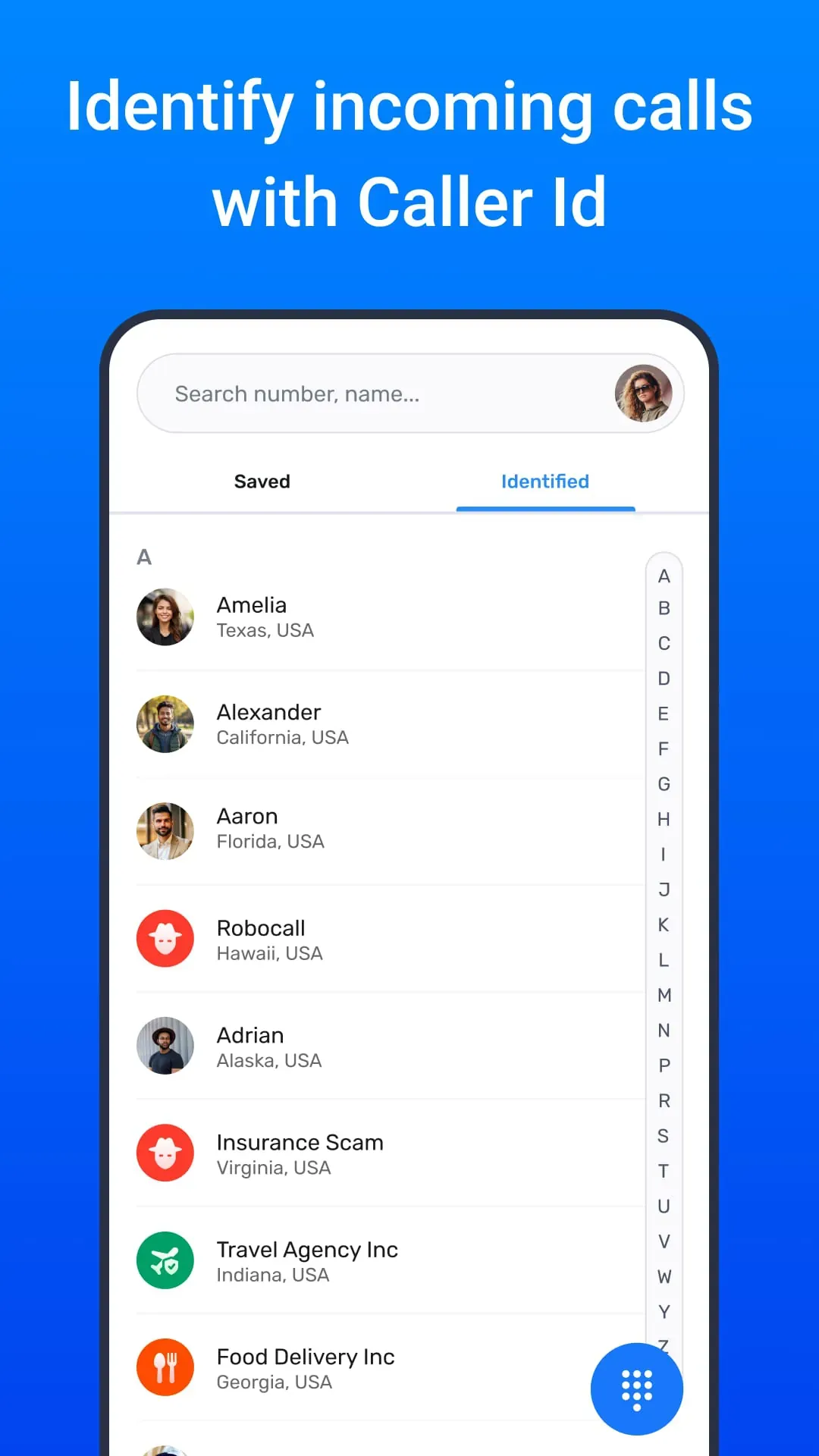 Caller ID Name & Location