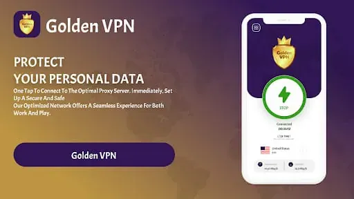 Golden VPN: Hotspot Proxy VPN