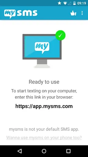 mysms - Remote Text Messages