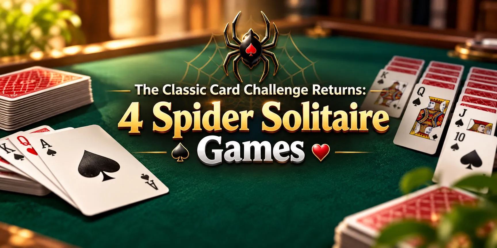 The Classic Card Challenge Returns: 4 Spider Solitaire Games