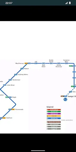 Singapore Metro Map MRT & LRT
