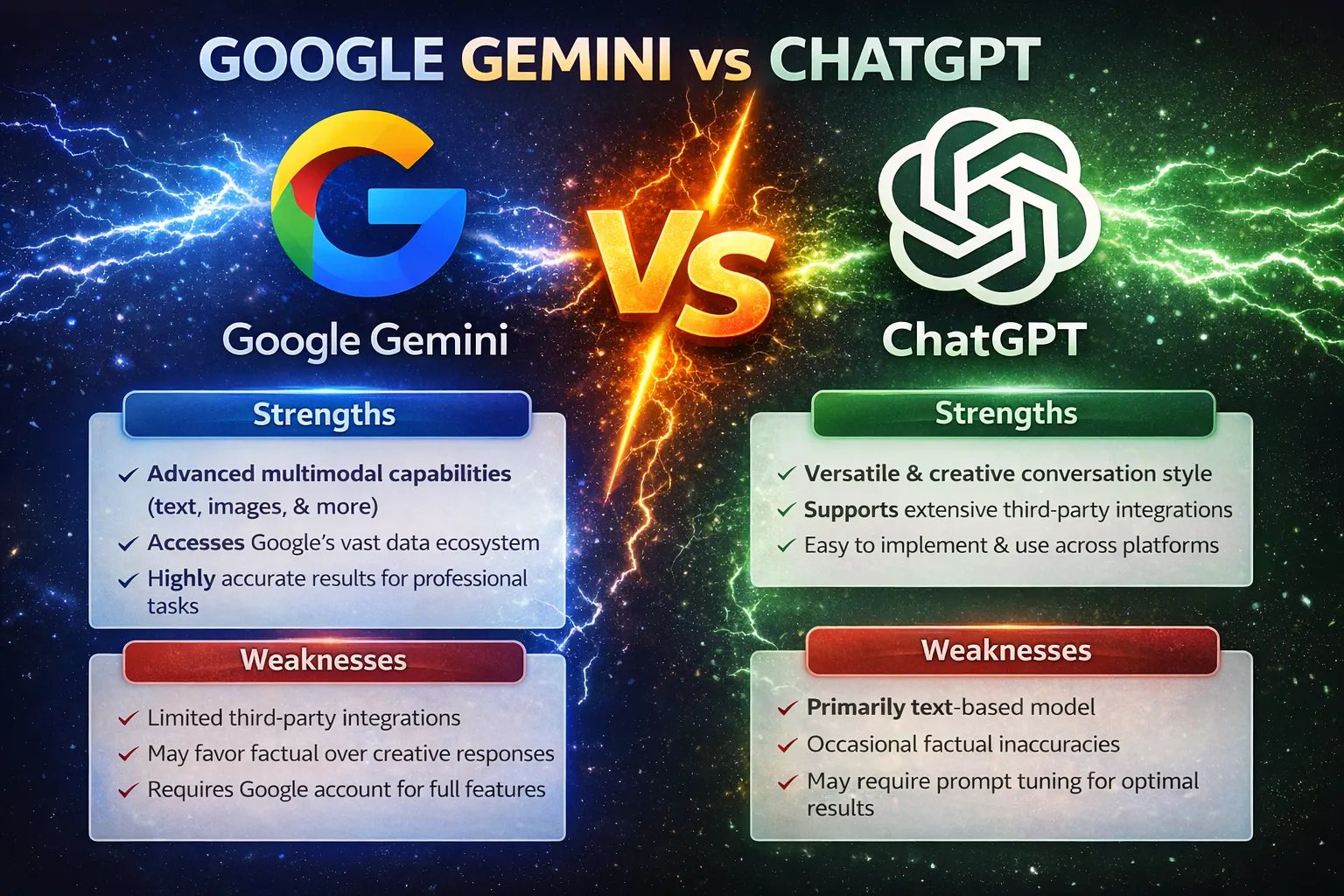 Google Gemini vs ChatGPT: Who’s Stronger? An In-Depth Comparison