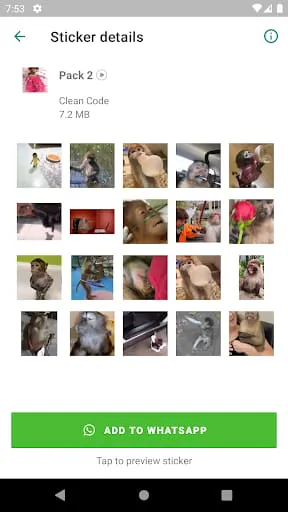 Stickers Macacos Animados