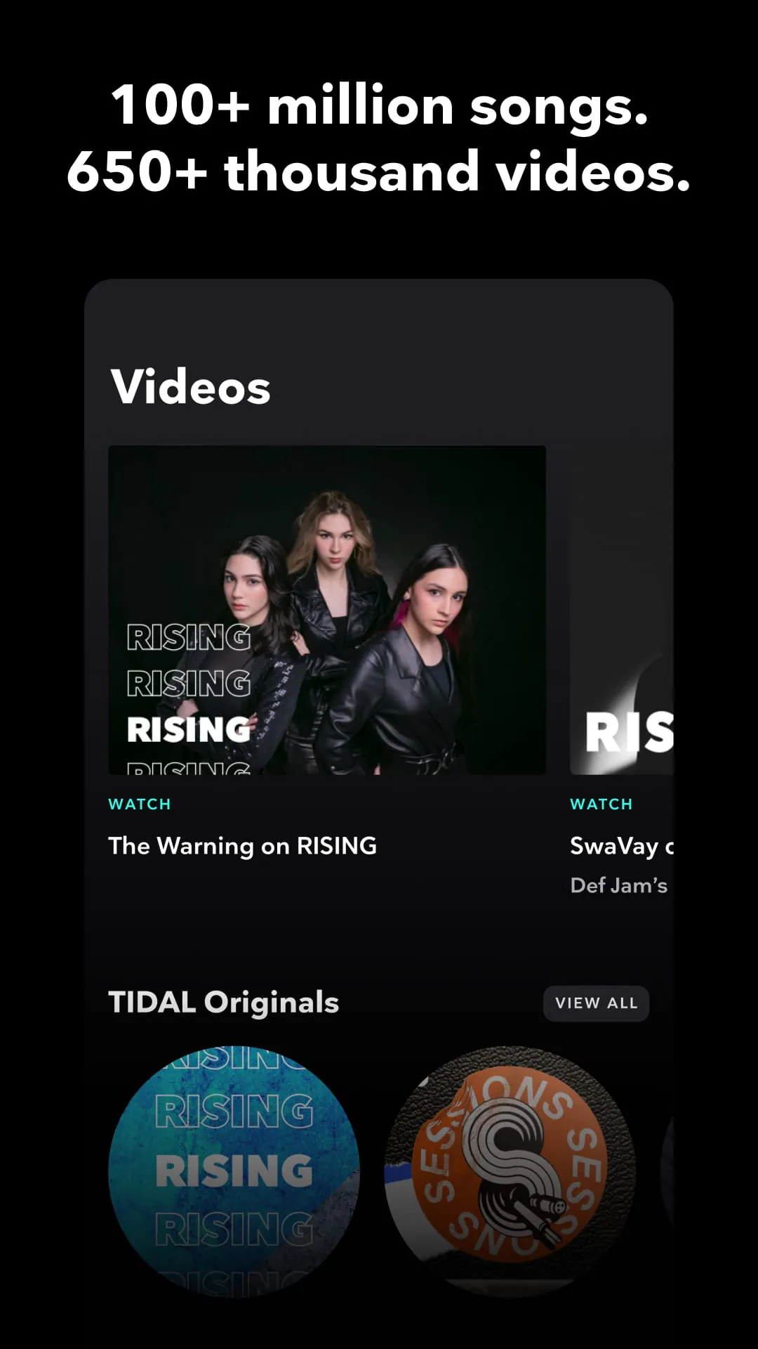 TIDAL Music: HiFi sound