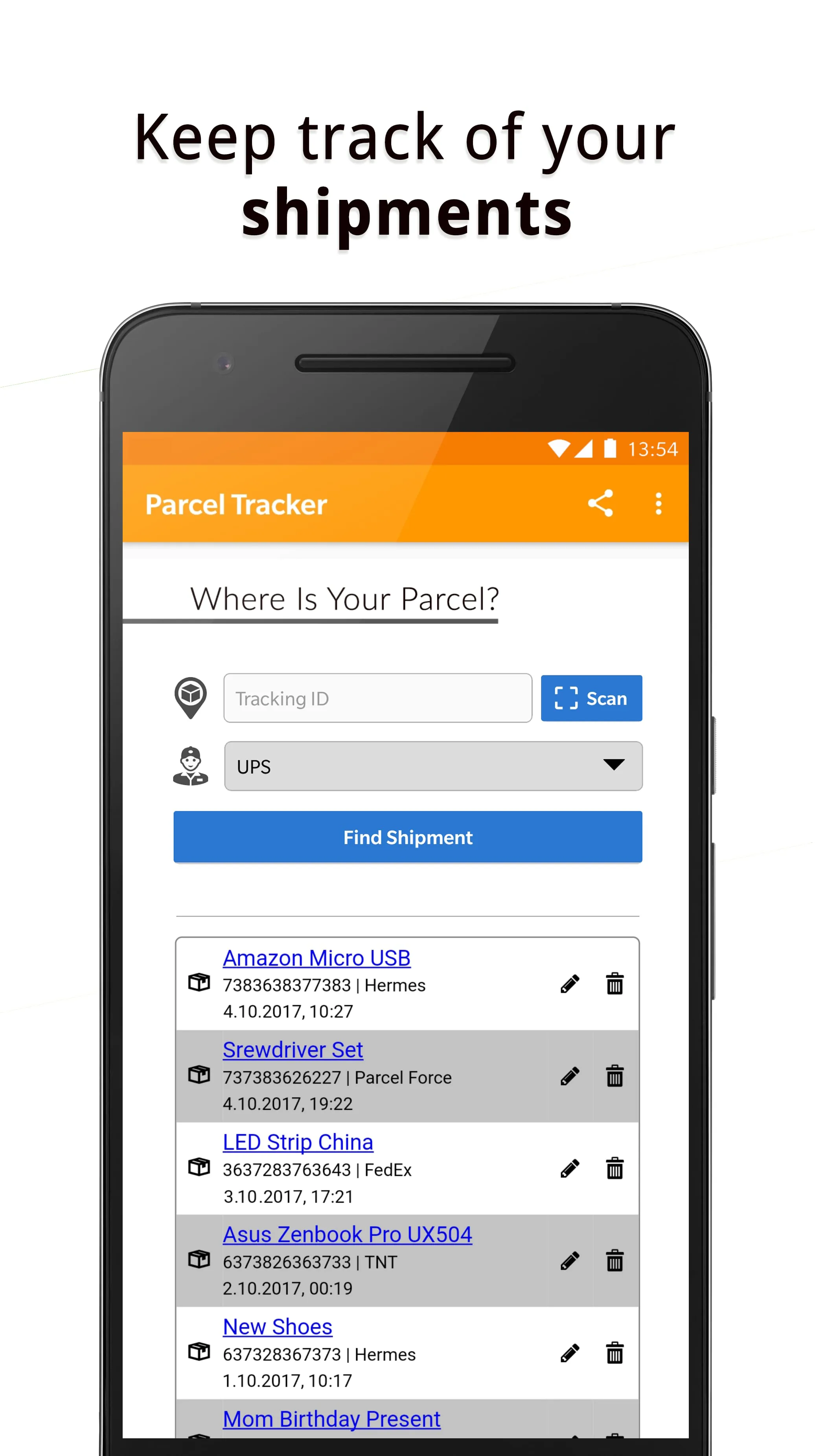 Package Tracking