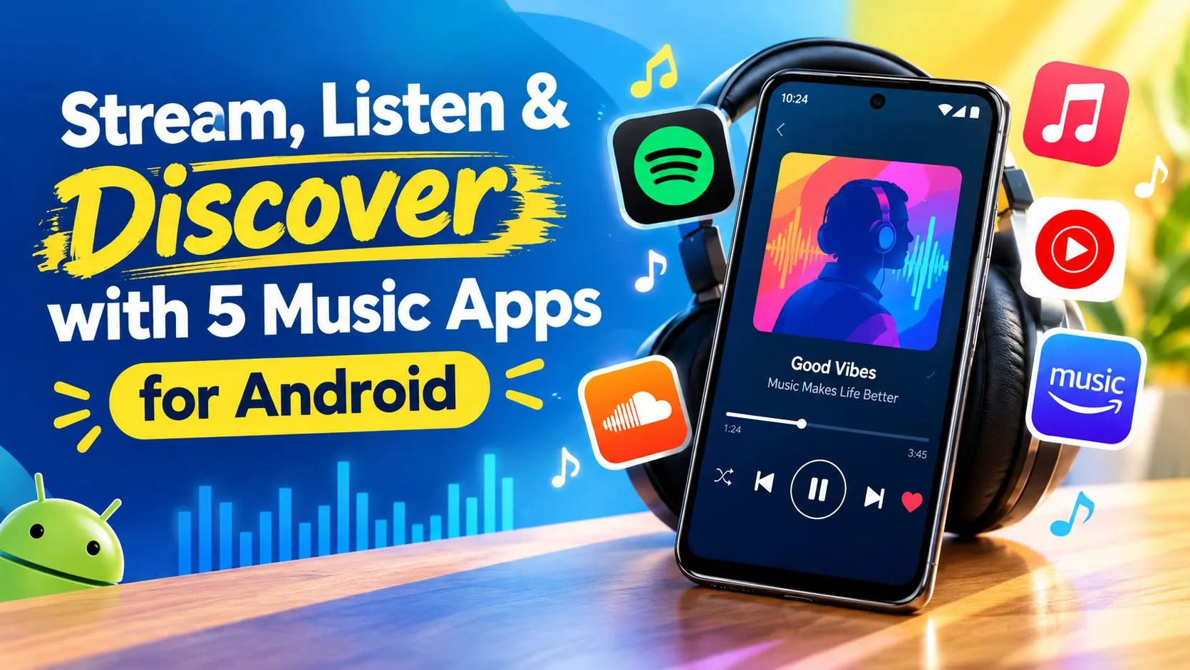 Stream, Listen & Discover with 5 Music Apps for Android