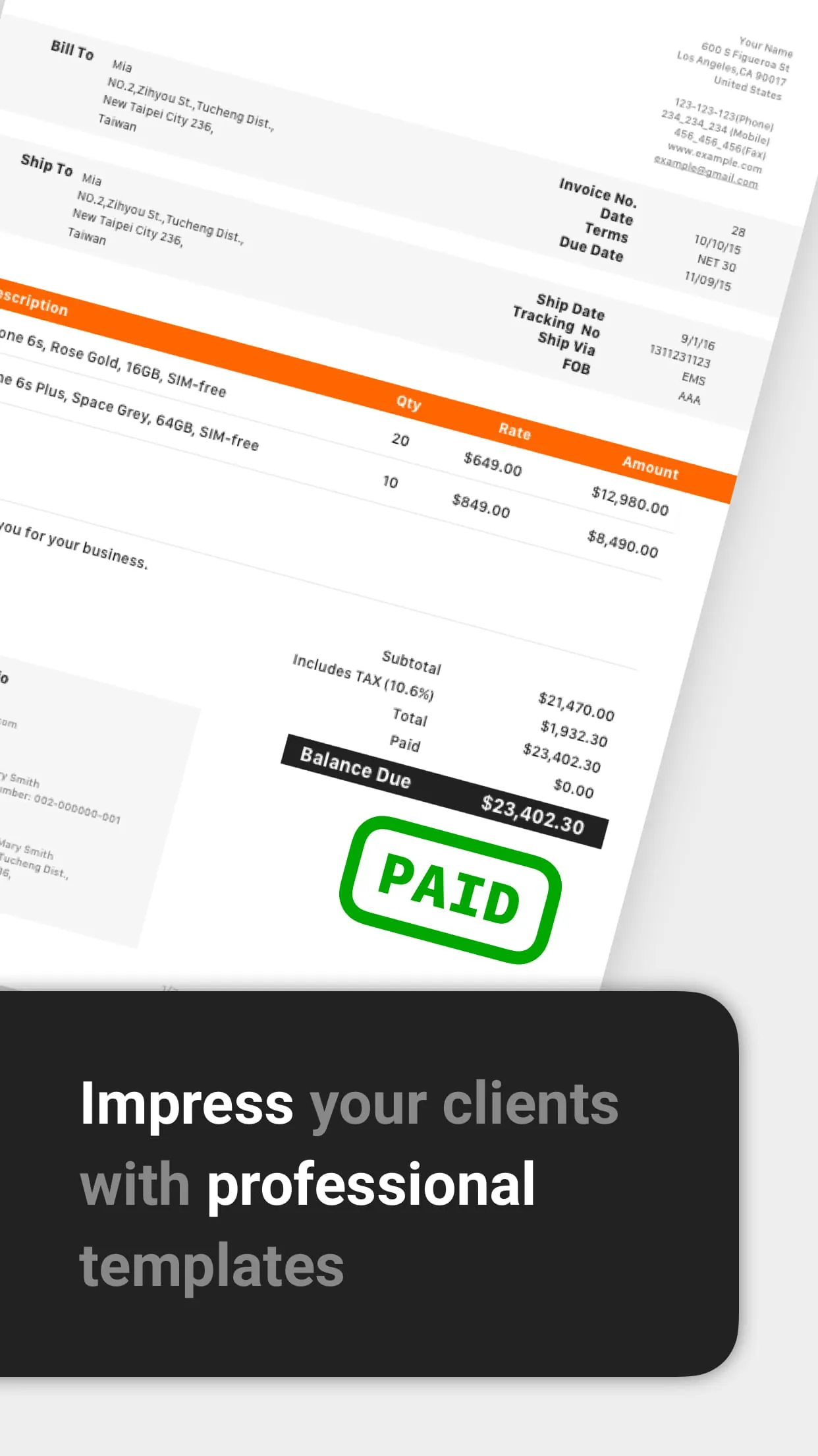 Invoice Maker - Tiny Invoice