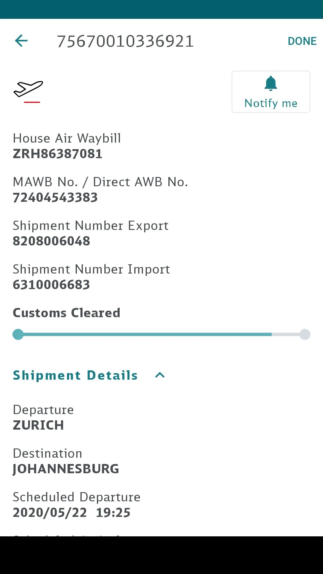 DB Schenker Tracking