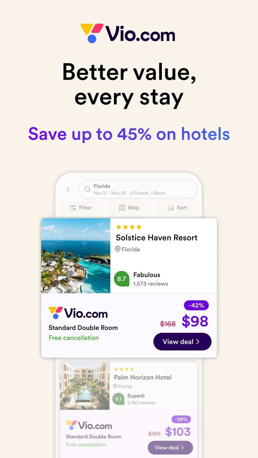 Vio.com: Hotels & travel deals