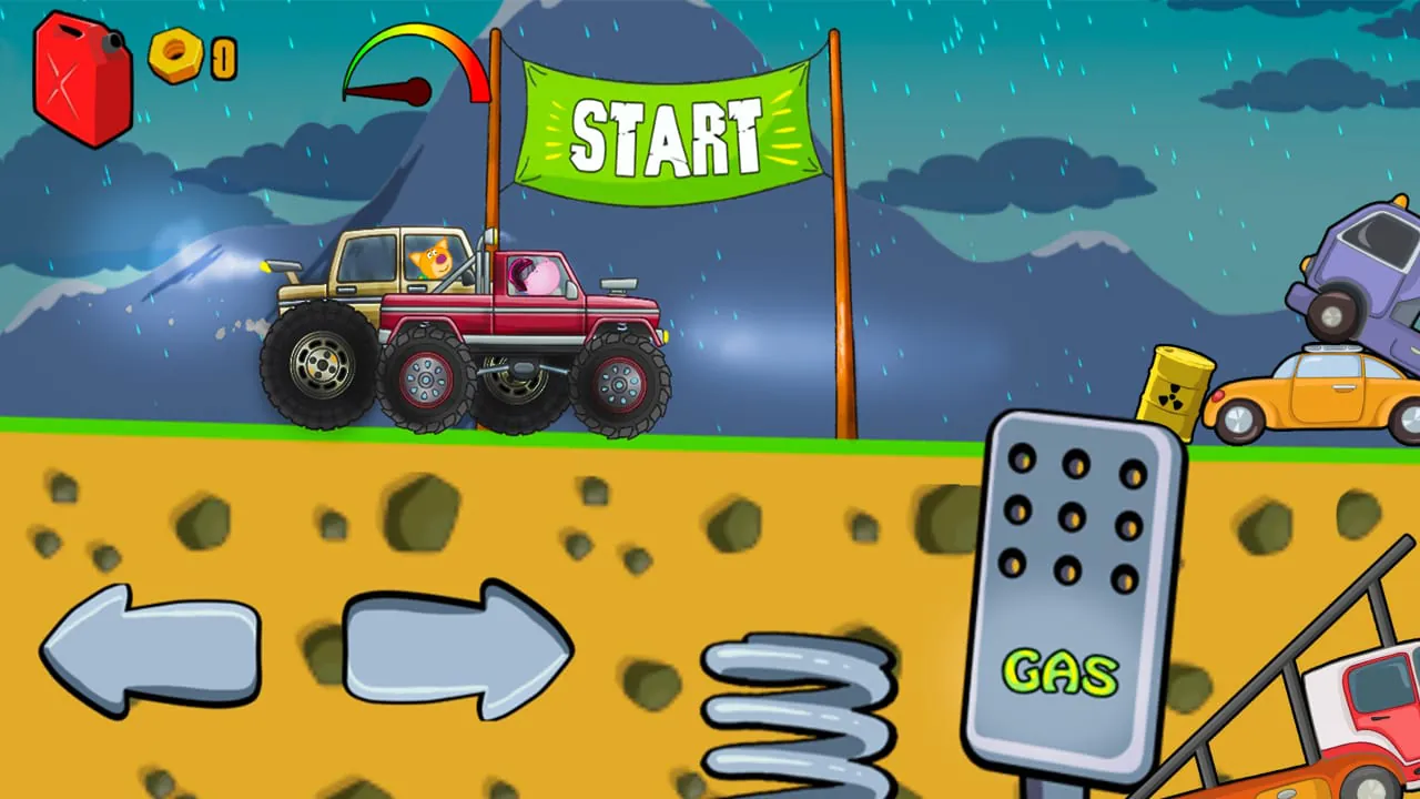 Kids Monster Truck Racing Game
