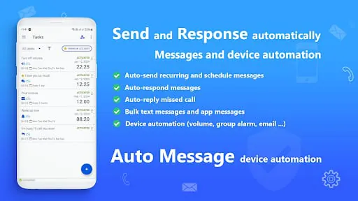 AUTO MESSAGE send response sms