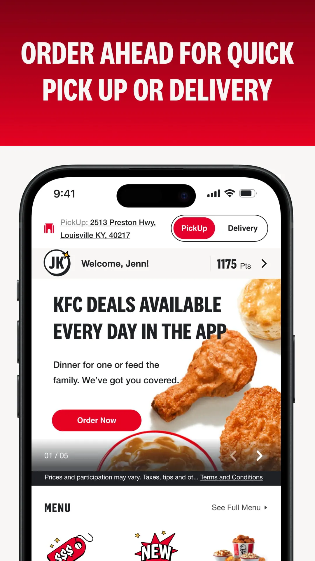 KFC US - Ordering App
