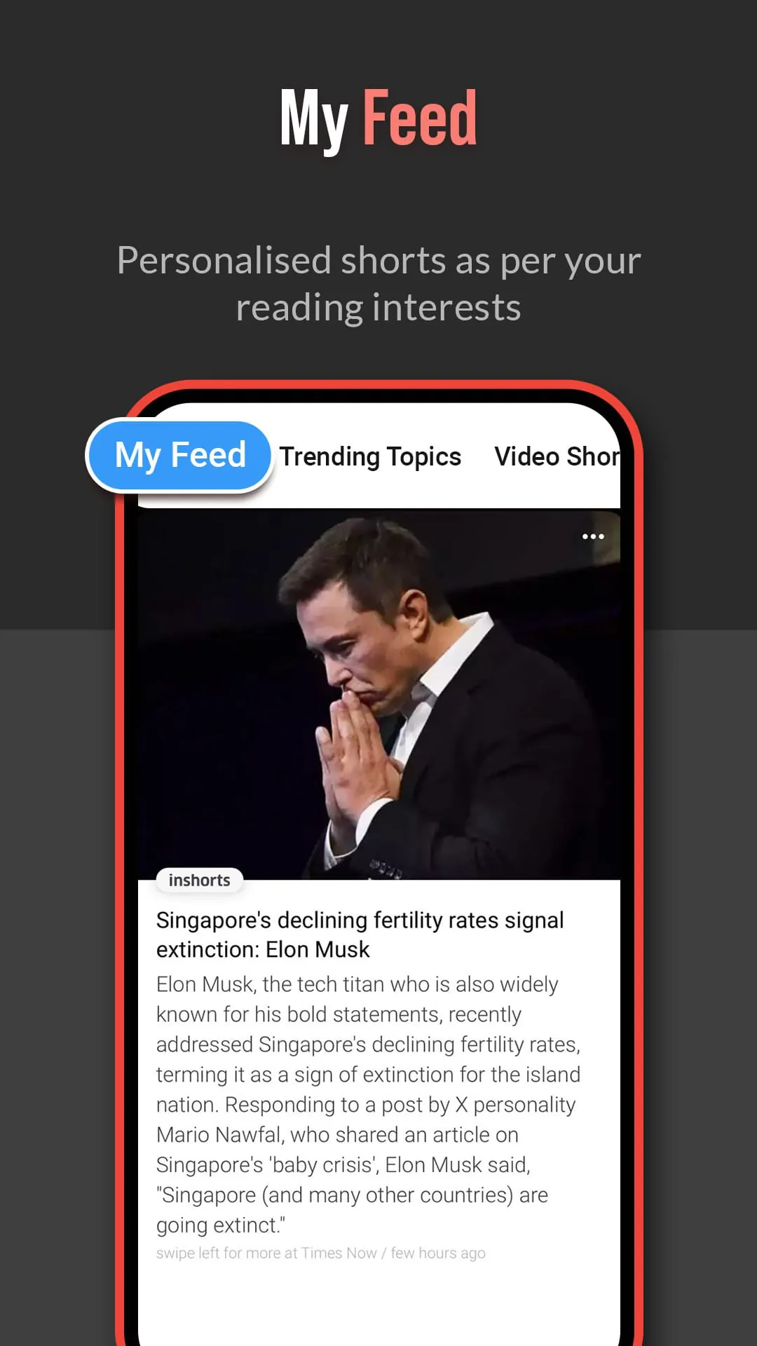 Inshorts - News in 60 words