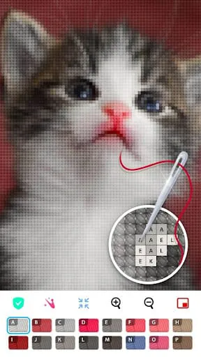 Color by Letter: Sewing game