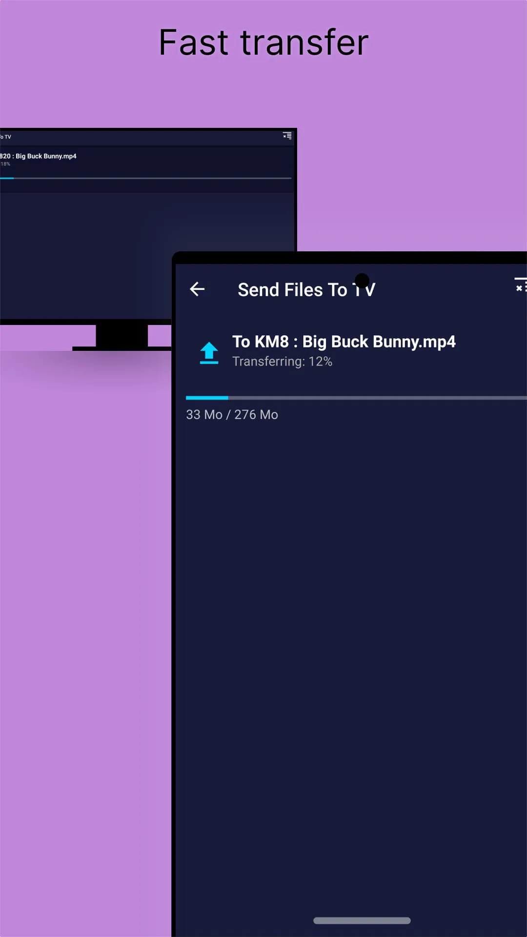 Send files to TV