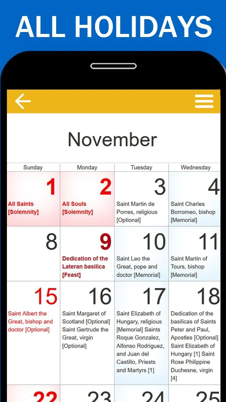 Church Calendar 2024