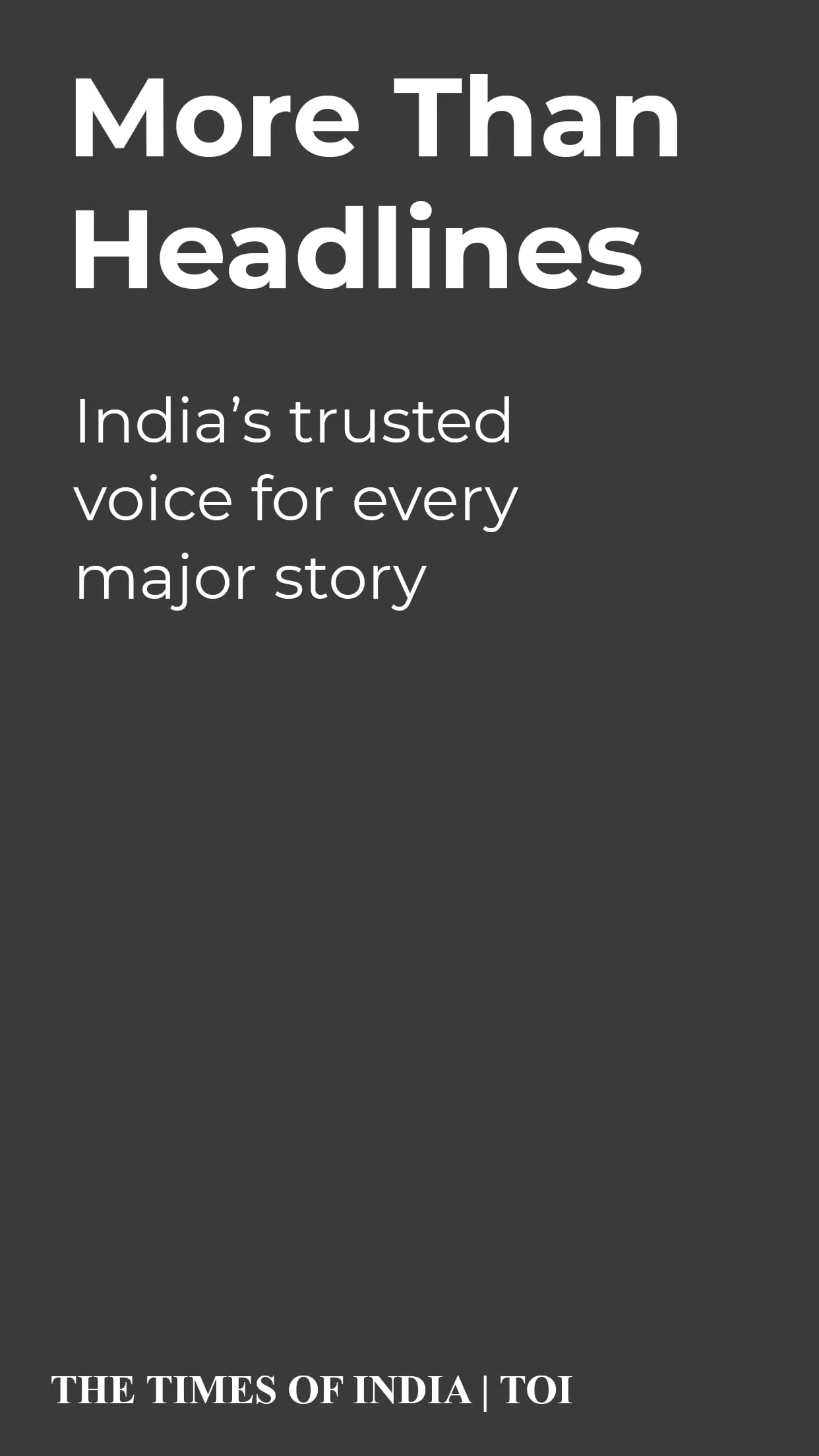 Times Of India - News Updates