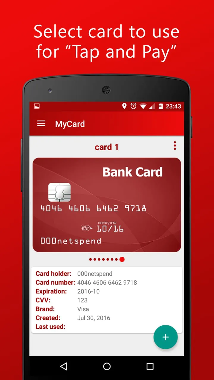 MyCard - Contactless Payment