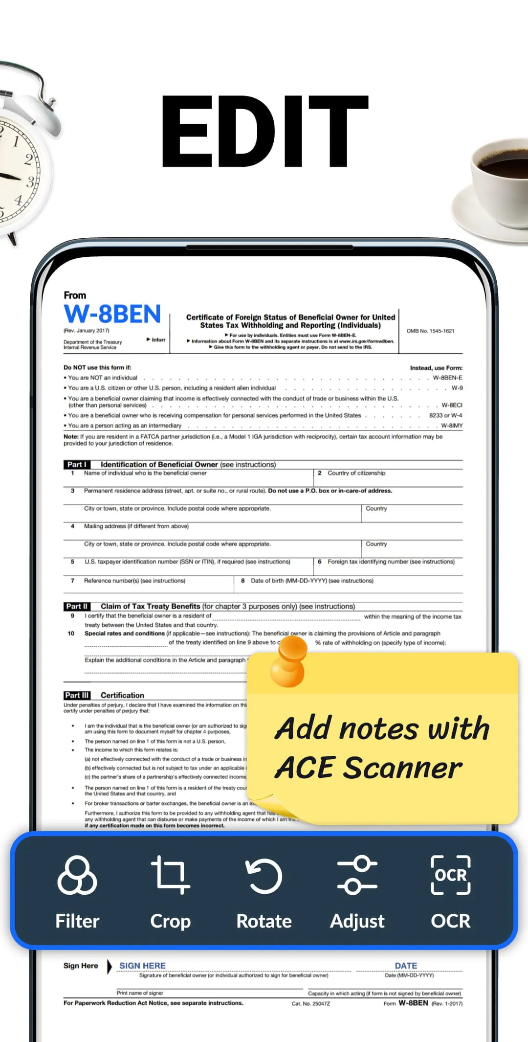ACE Scanner - PDF Scanner App