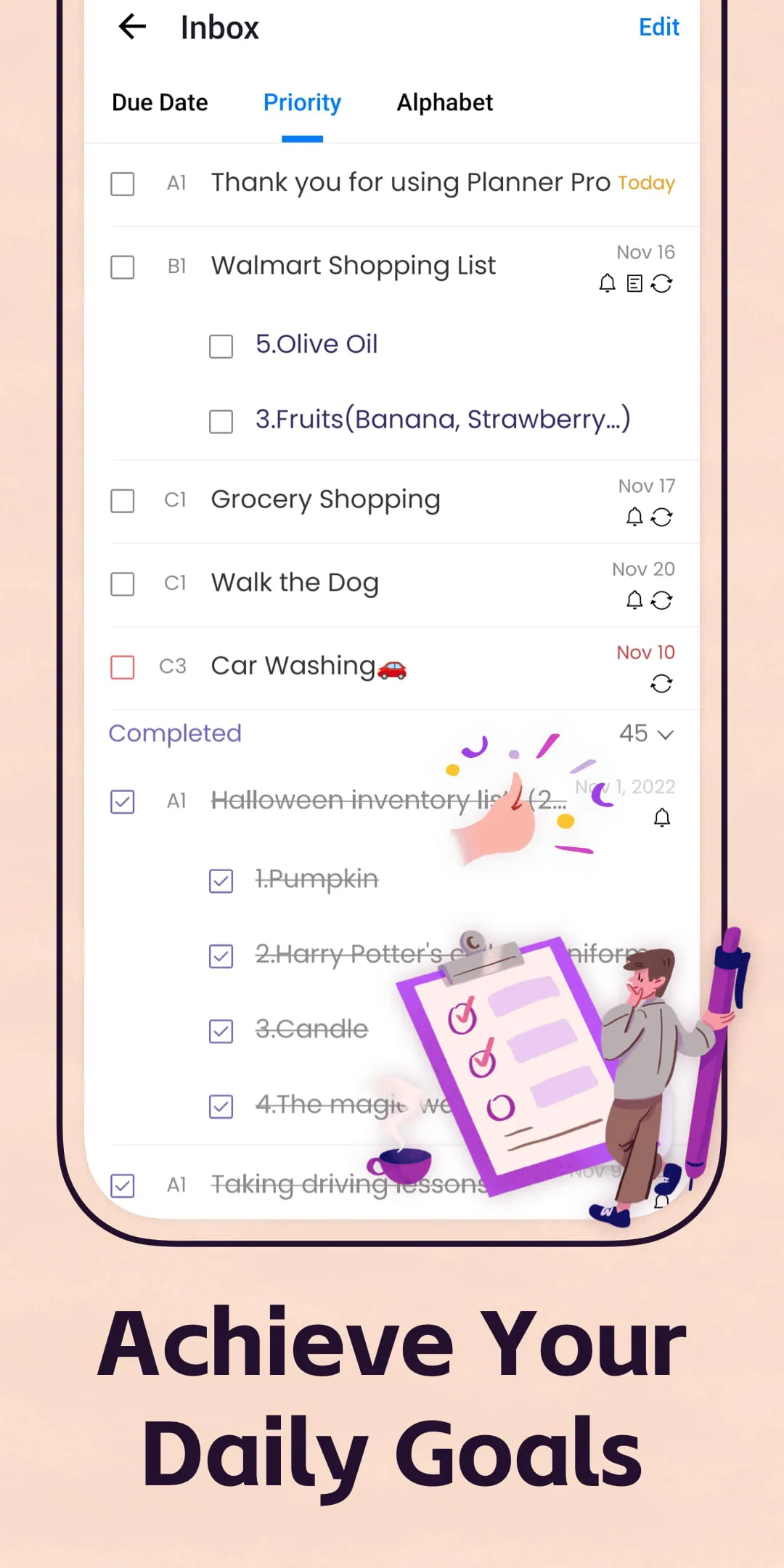 Planner Pro - Daily Calendar