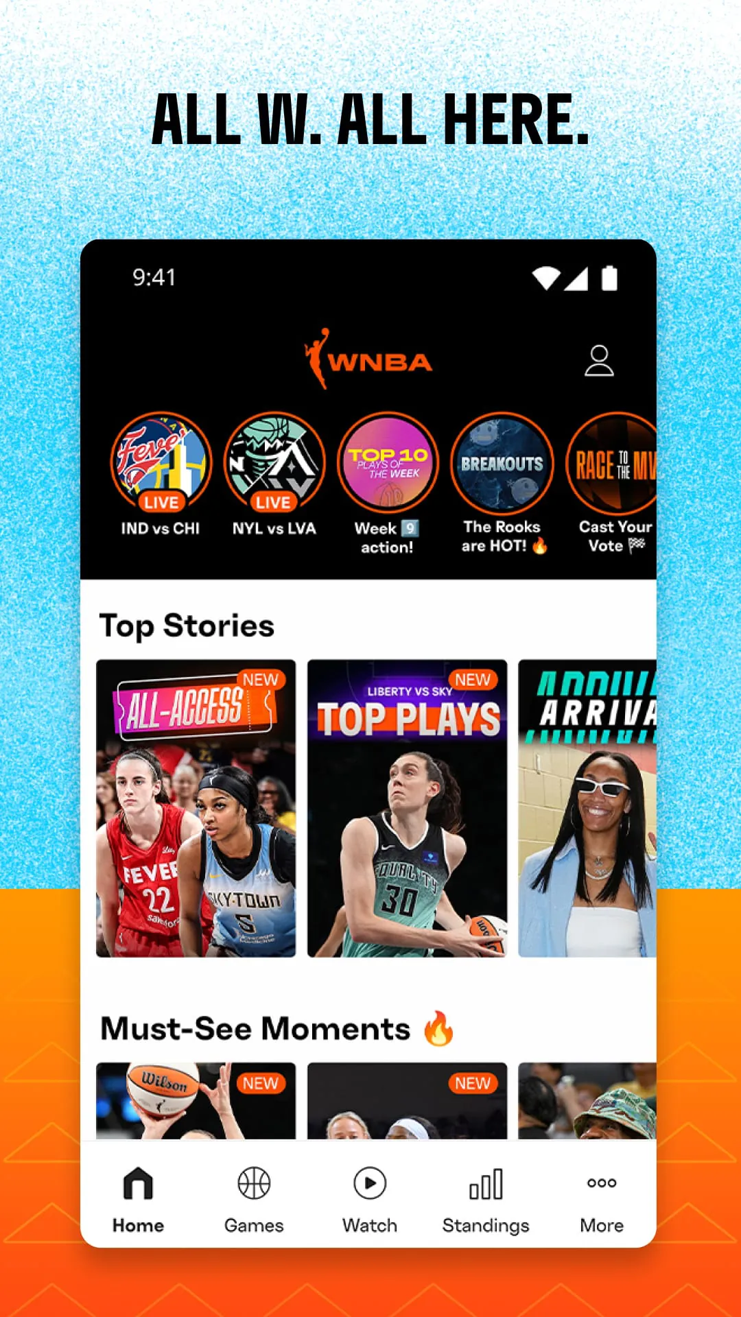 WNBA - Live Games & Scores