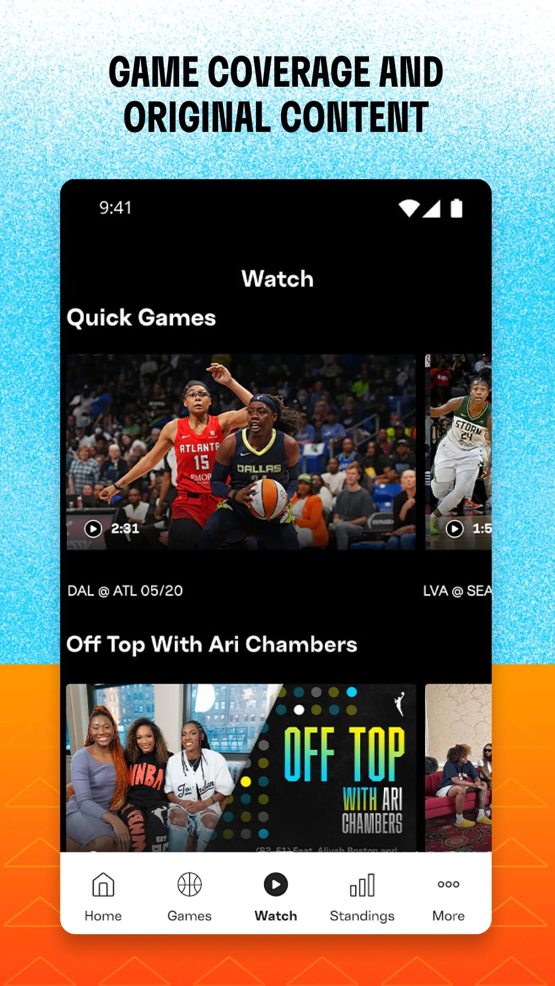 WNBA - Live Games & Scores