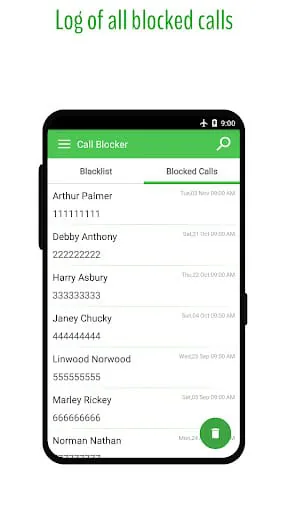 Phone Call Blocker - Blacklist
