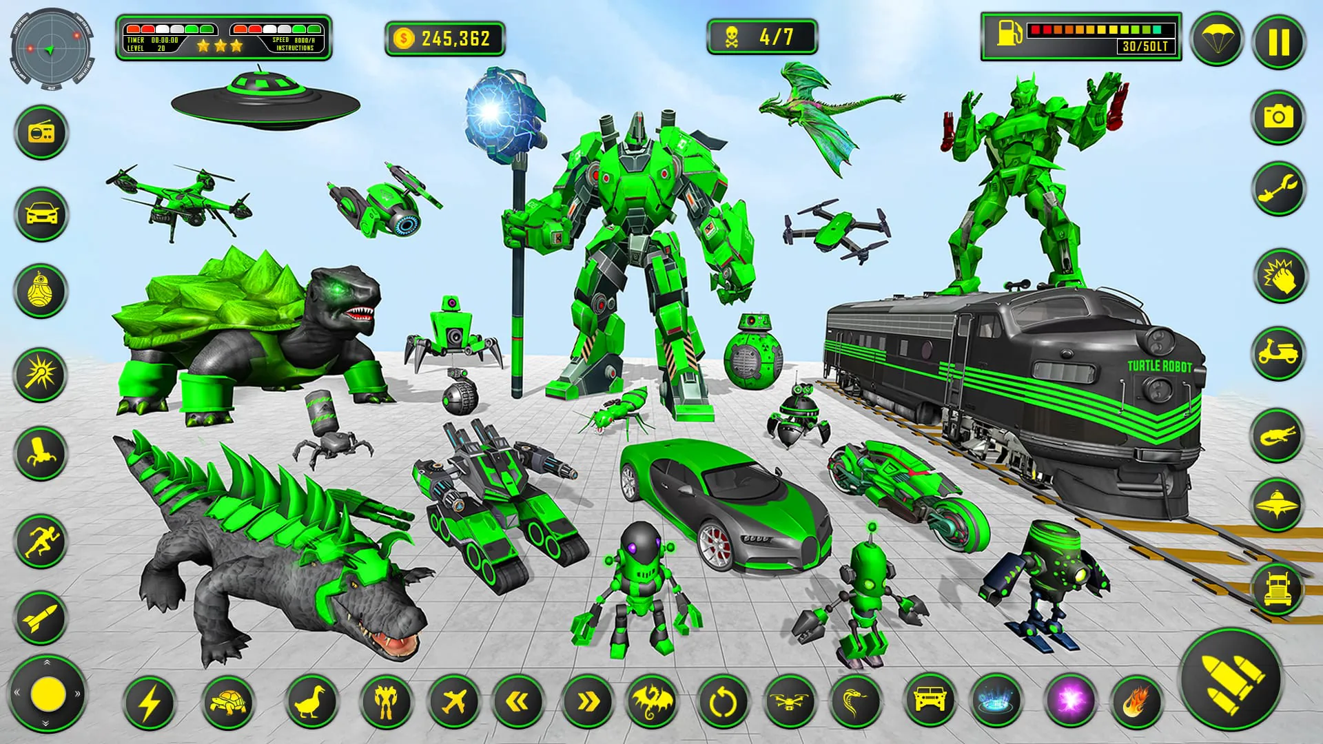 Turtle Robot Car Game 3d