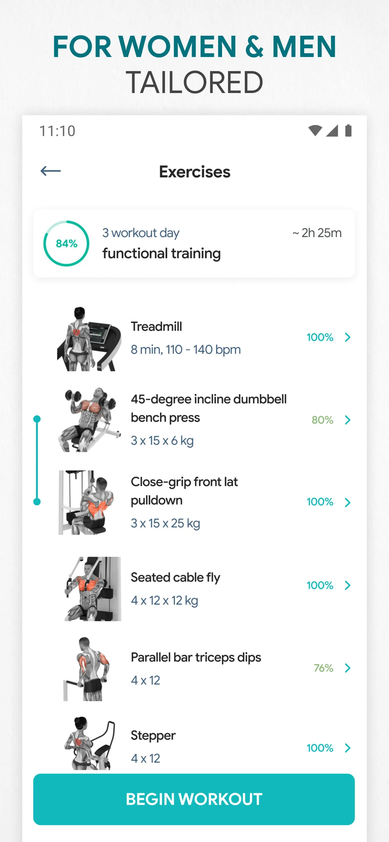 Fitness App: Gym Workout Plan