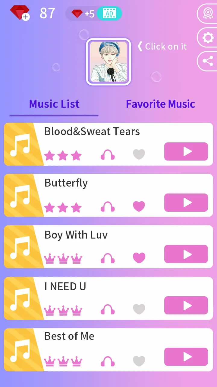 Kpop Music Game - Dream Tiles