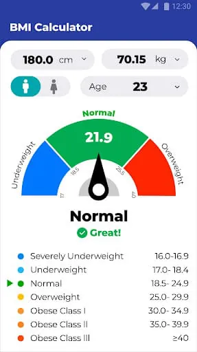 BMI Calculator - Ideal Weight