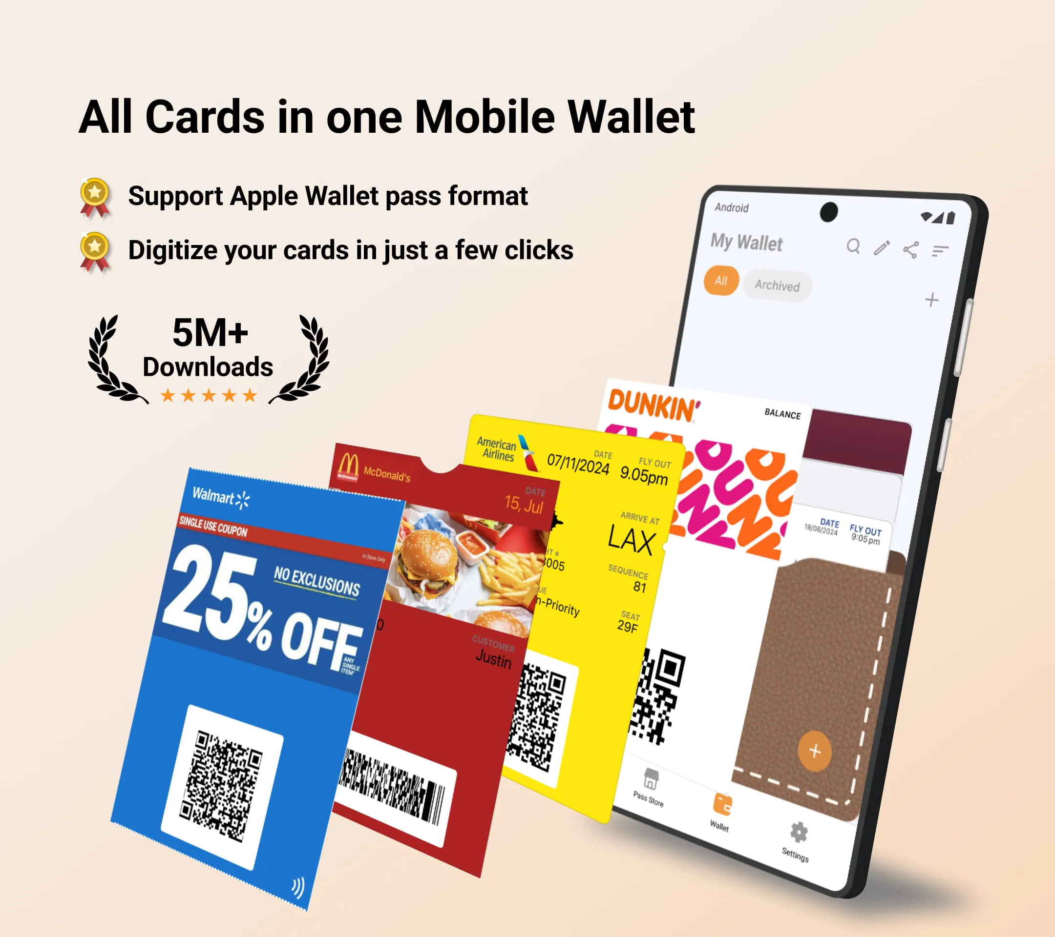 Pass2U Wallet - Digitize Cards