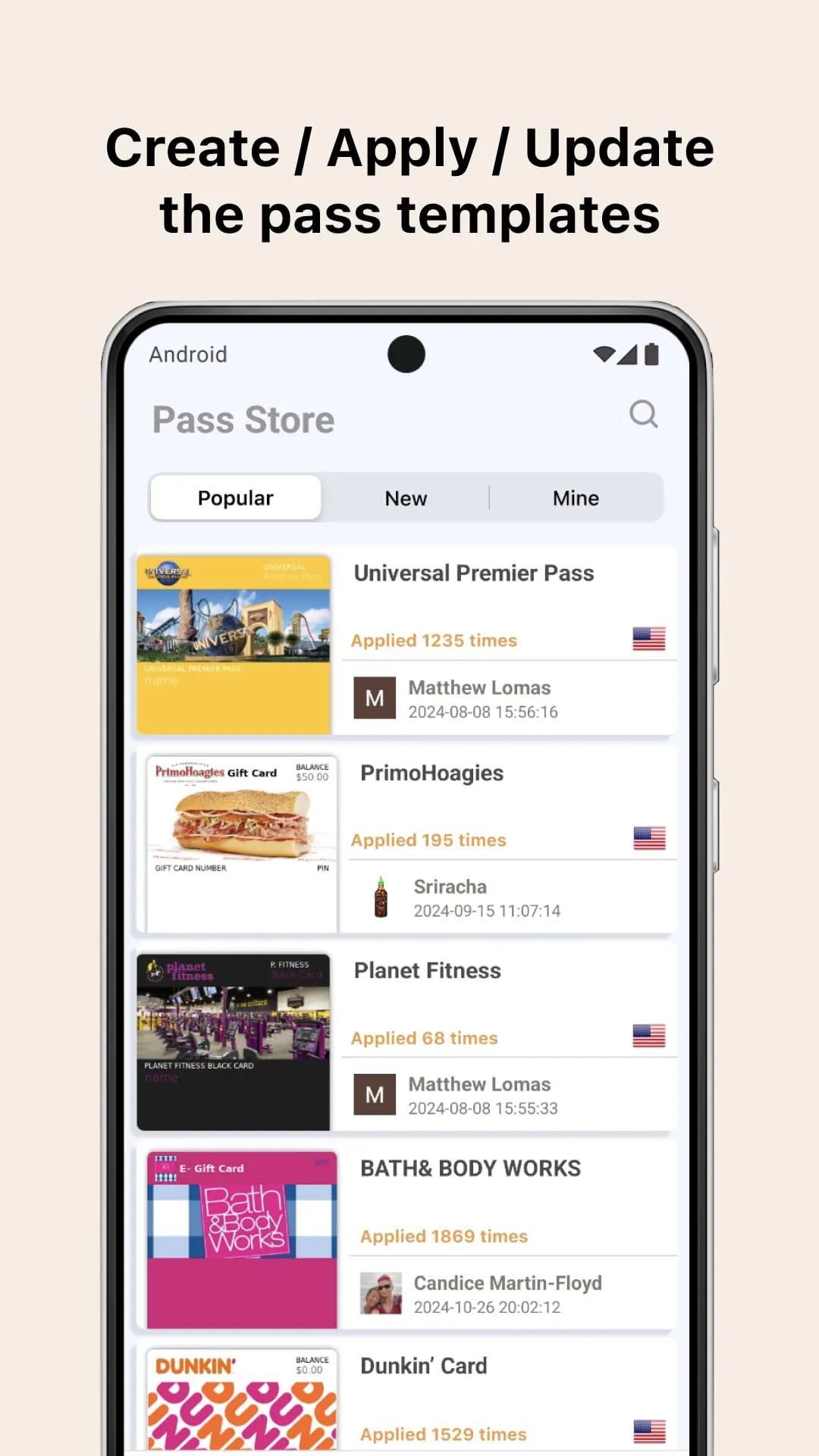 Pass2U Wallet - Digitize Cards