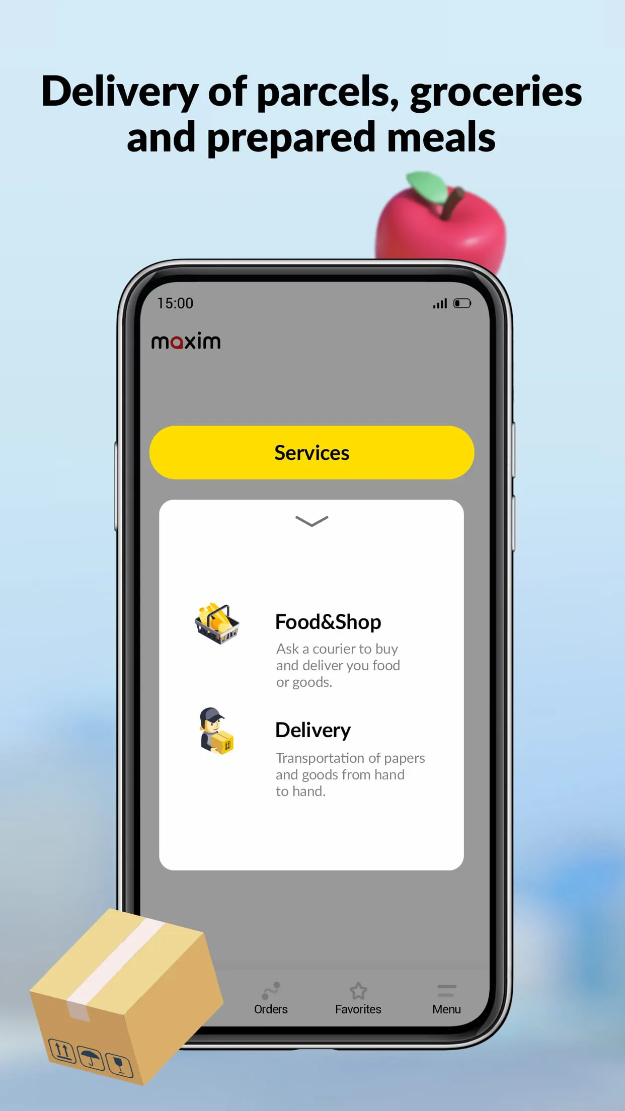 maxim — order a taxi & food