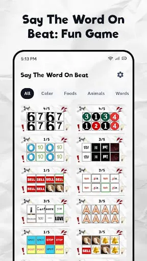 Say The Word On Beat: Fun Game