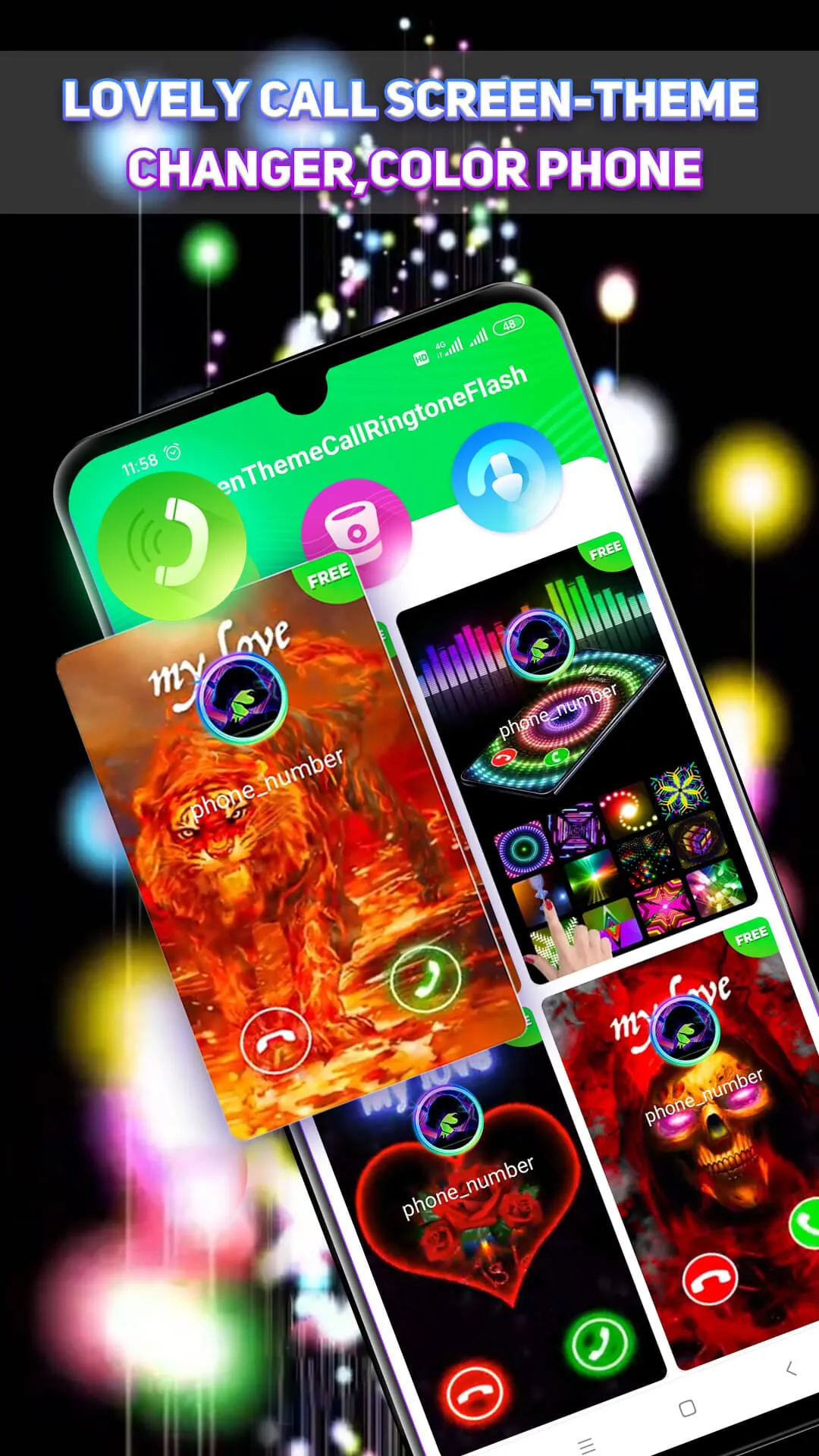 Lovely Call Screen-Color Phone