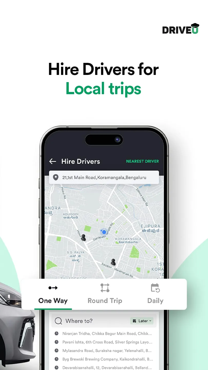 DriveU: Drivers & Car Services