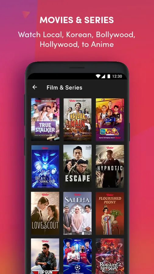 Vidio: Sports, Movies, Series