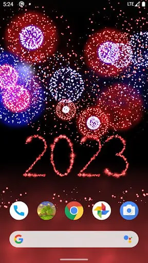 New Year 2023 Fireworks 4D