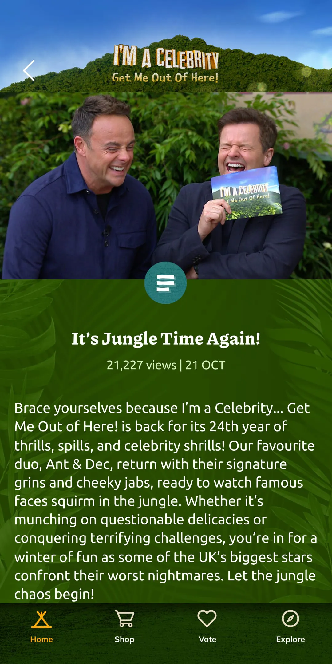 I'm A Celeb Get Me Outta Here!