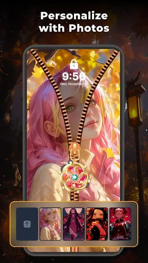 Zipper Lock Screen: Zip Theme