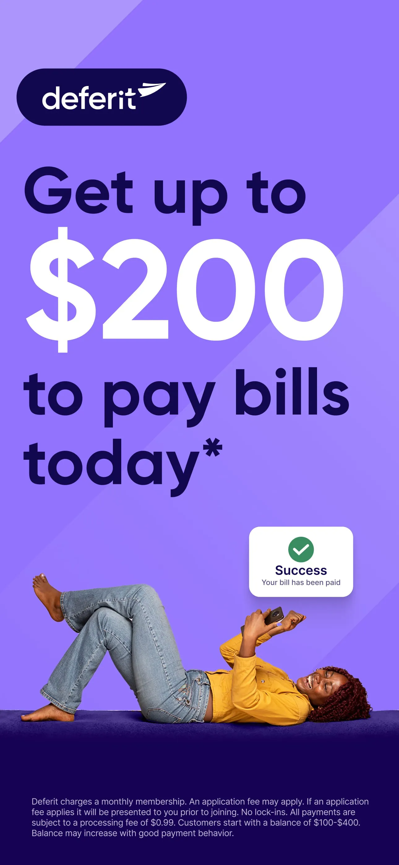 Deferit: Pay bills in 4