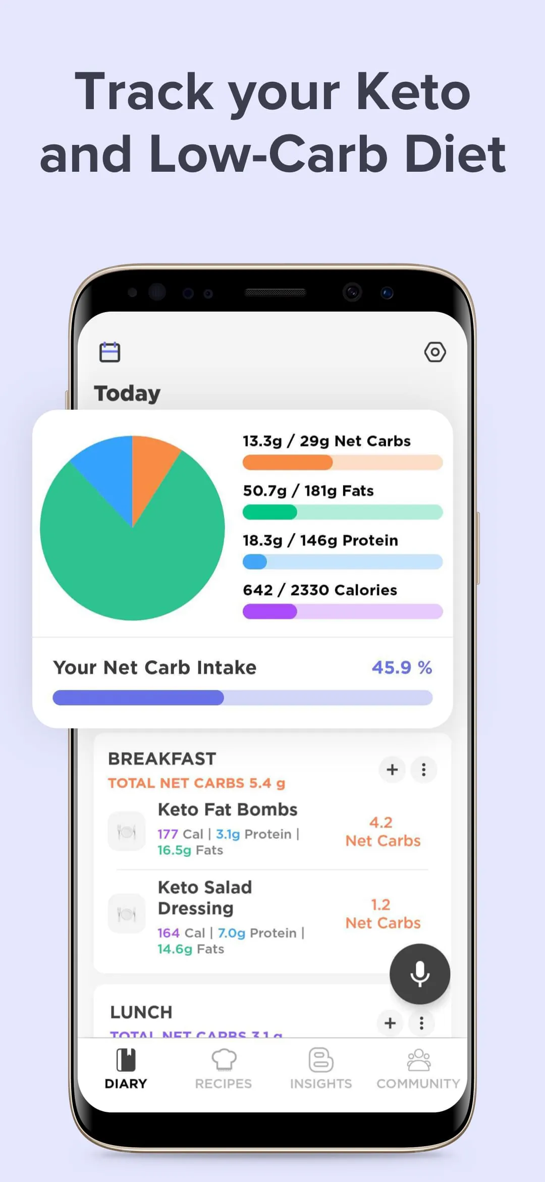 Keto Manager: Low Carb Diet