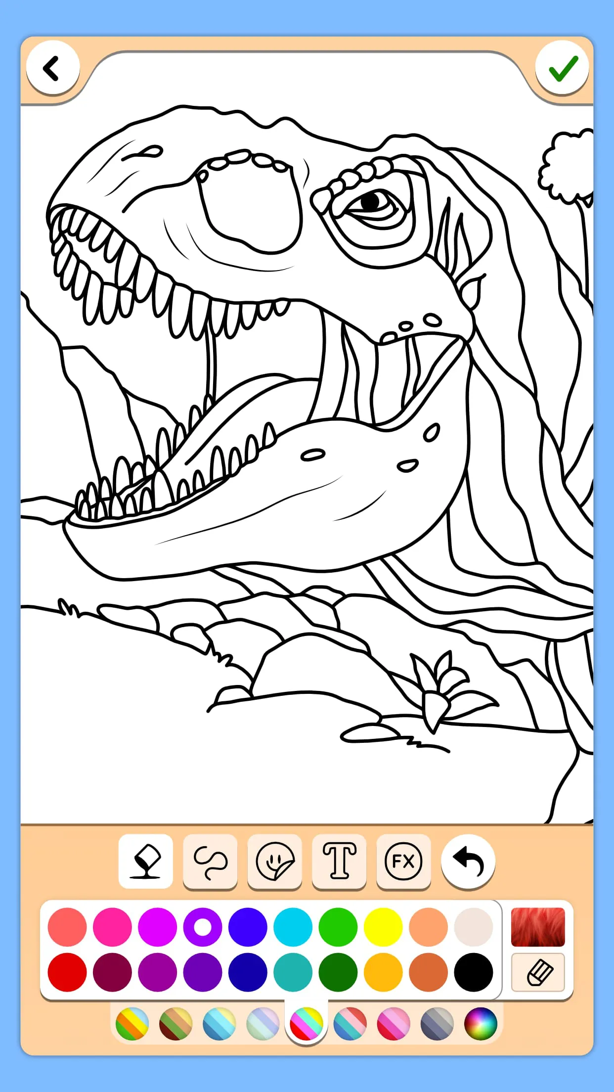 Dino Coloring Game