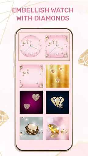 Diamond Gold Watch Face