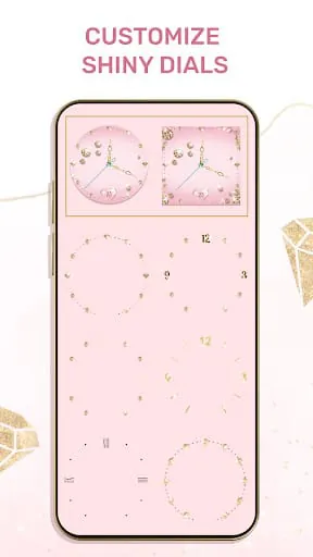 Diamond Gold Watch Face