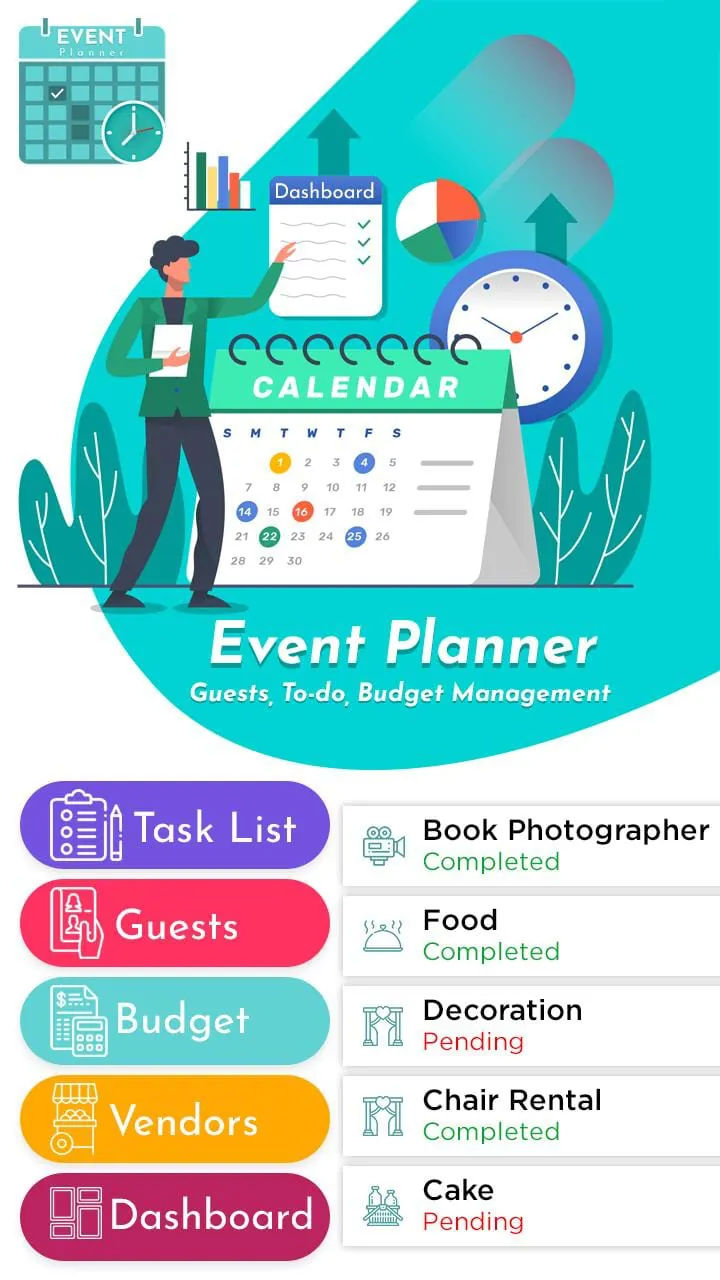 Event Planner - Guests, Todo