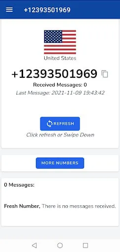 SMS Receive, Temp Phone Number