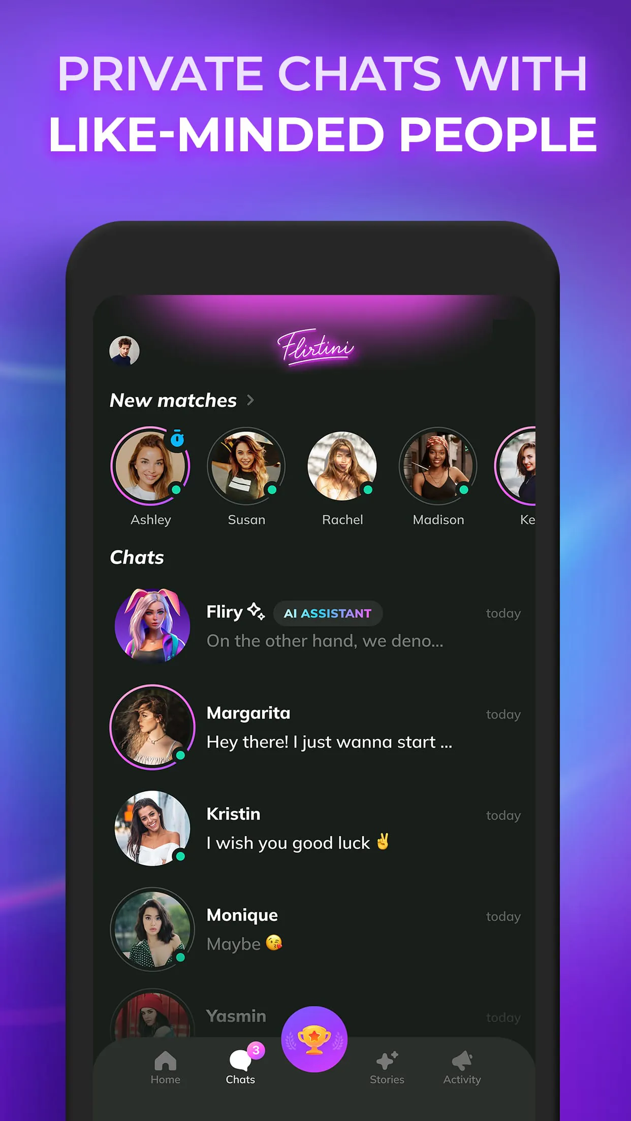 Flirtini - Chat, Flirt, Date