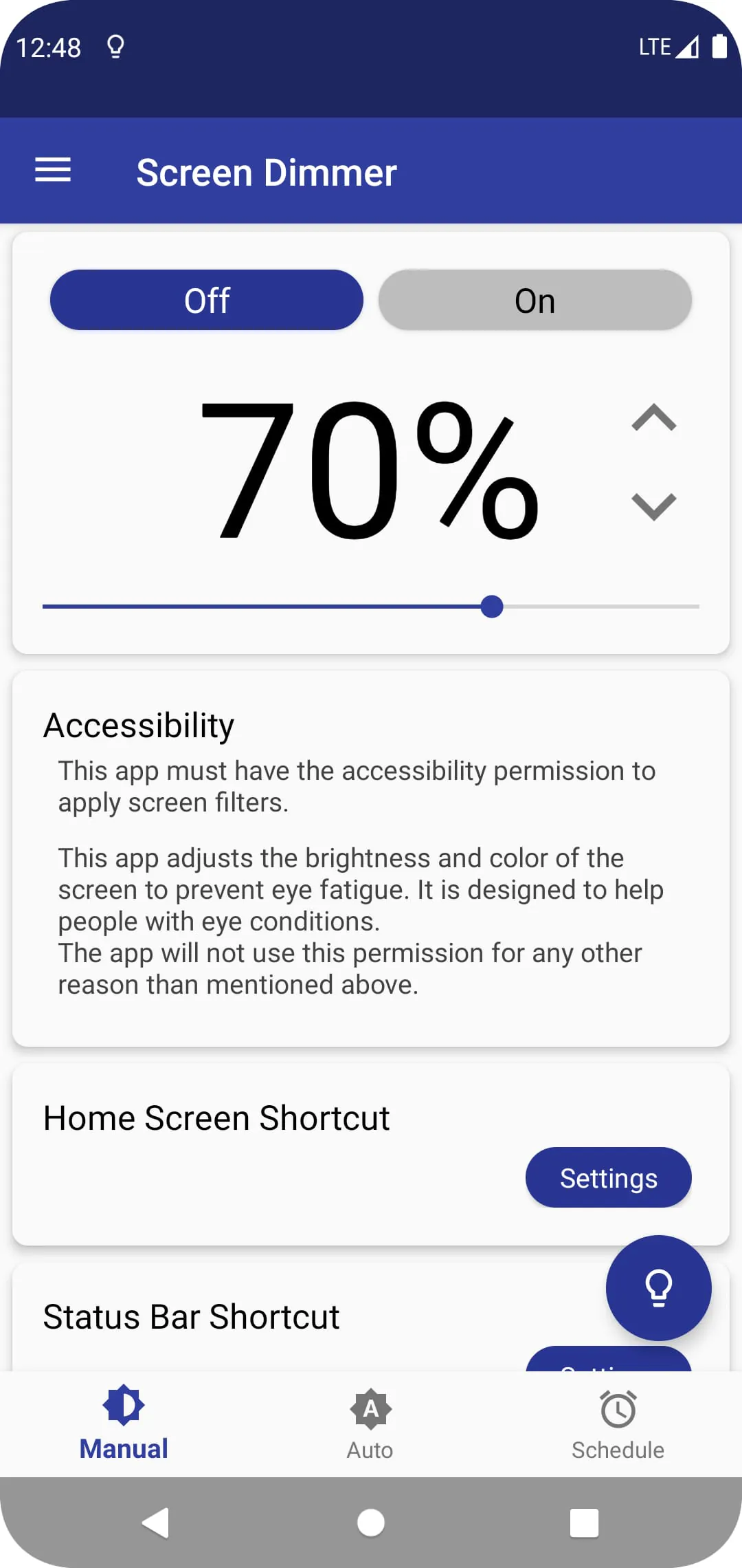 Auto Screen Dimmer